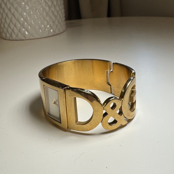 Dolce Gabbana watch/Cuff bracelet Gold - Picture 9 of 9